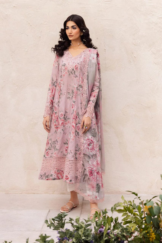 Iznik Luxury Fancy Embroidered Chikankari Lawn 3pc